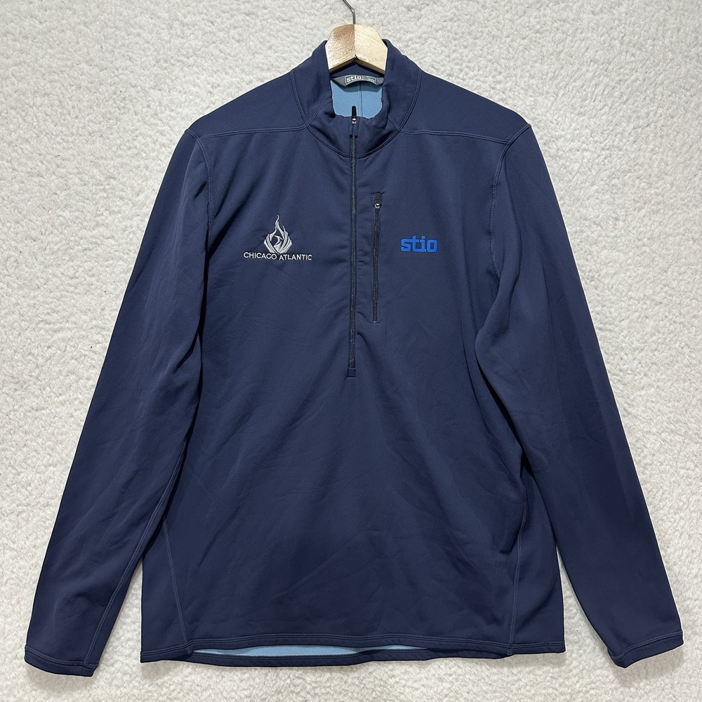 Stio Gannett Peak 1/2 Zip Pullover Fleece‎ Chicago Atlantic Embroidered Size XL